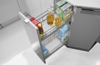 Выдвижная корзина Cargo IQ plus 200мм. серебро /нагрузка 17,5 кг/