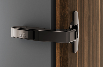 Петля Sensys 8639I черный обсидиан, угловая 90° (B4) с доводчиком под шуруп 95°