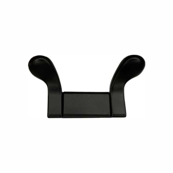 Крючок 030 - 2-х рожковый, черный матовый RIFF