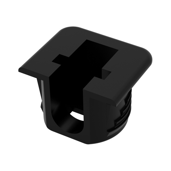 Полкодержатель для деревянных полок H=14мм, чёрный