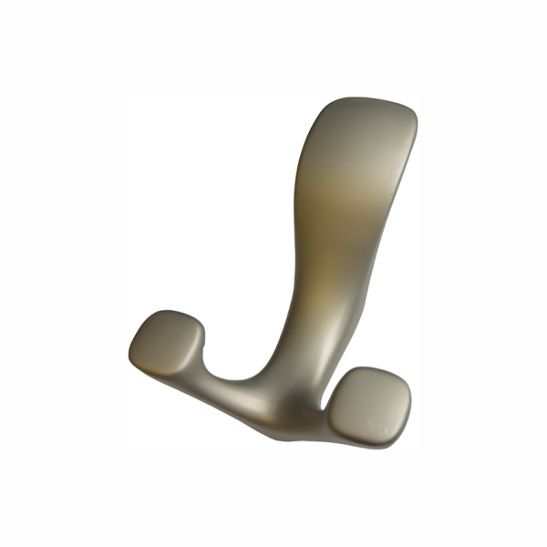 Крючок 024 - 3-х рожковый, матовый хром  RIFF