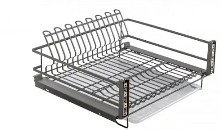 Посудосушитель с поддоном в нижнюю базу 600мм MOVIX, антрацит GTV