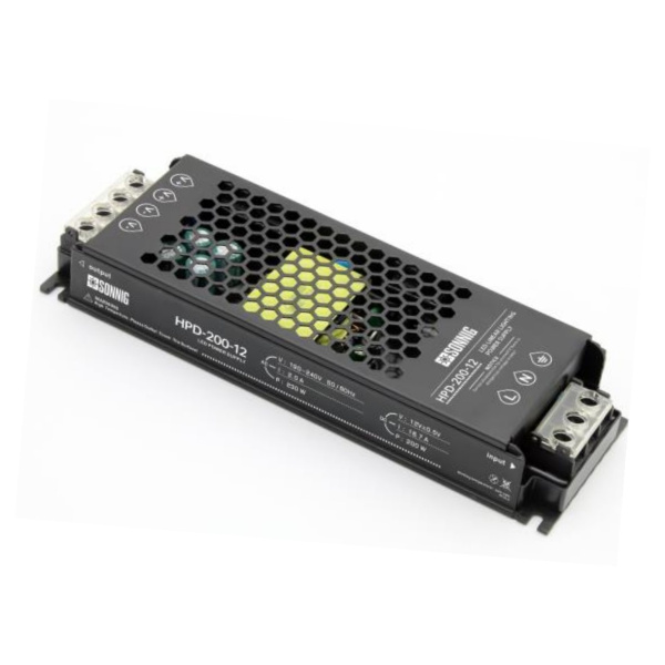Источник питания  для LED в вентилируемом корпусе Sonnig/12В/16,7А/200Вт