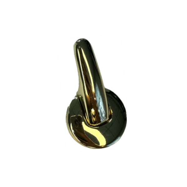 Крючок 037 - однорожковый, золото глянец