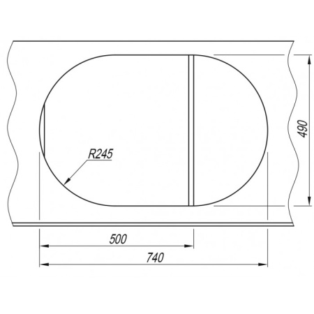 Мойка "Берта" 760*510*217мм белый