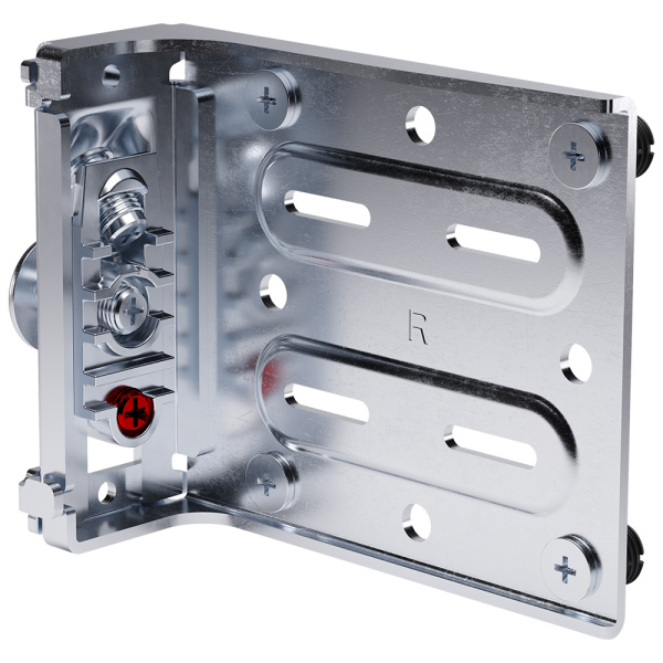 Подвес для нижней базы с предустановленными футорками и винтами, правый