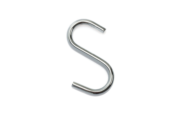 Крючок S-образный для трубы D=25 хром RIFF