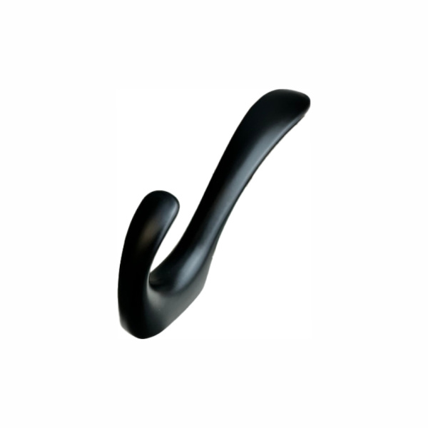 Крючок 023 - 2-х рожковый, черный матовый