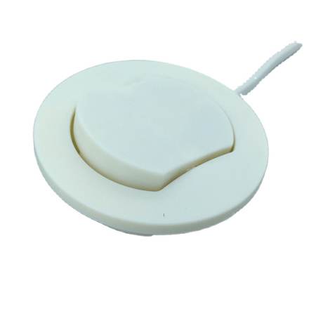 Выключатель врезной круглый D=65 белый Sonnig