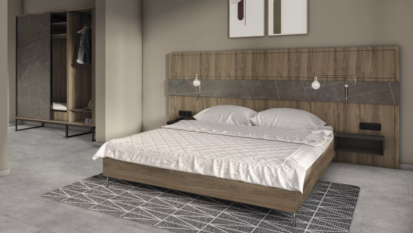 ЛДСП 2800*2070*16 Дуб чарльстон темно-коричневый 1/2