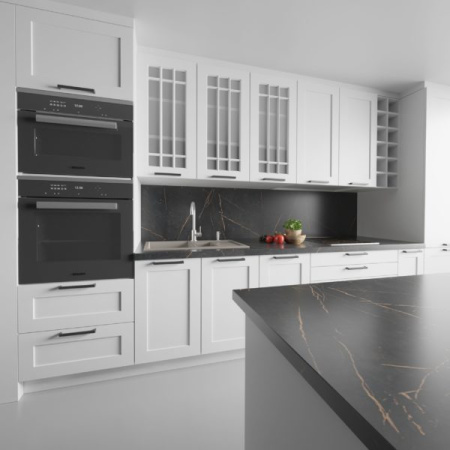 Столешница  3050*600*26 Каспий черное золото