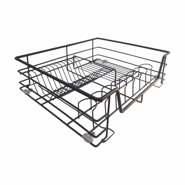 Посудосушитель с поддоном в нижнюю базу D425*W564*H185 RIFF с доводчиком,черный