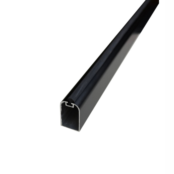 Штанга прямоугольная 18*30*0,9*3000 черный матовый