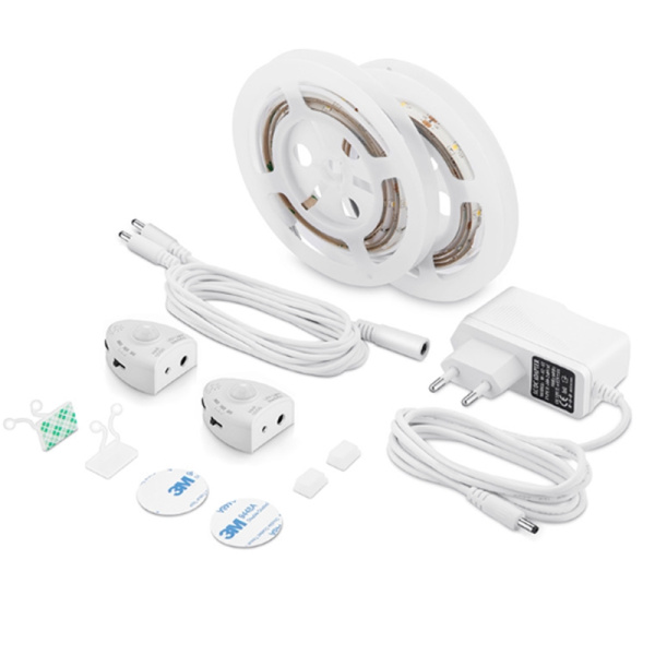 Комплект беспроводной подстветки для кровати Sonnig Aria 2/Тёплый белый свет/Лента L1,2м*2шт/12B-6Вт