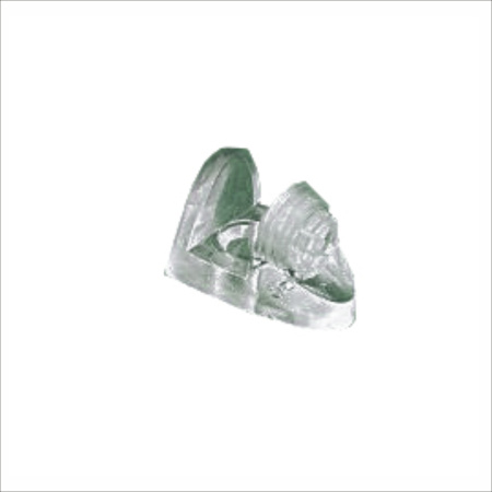 Полкодержатель пластиковый под шуруп 15*24 прозрачный