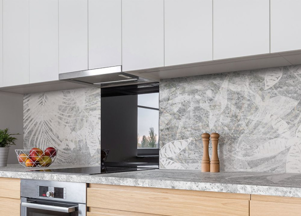 Столешница  3050*600*27 + стеновая панель 3050*600*4 Меловые цветы /комплект/