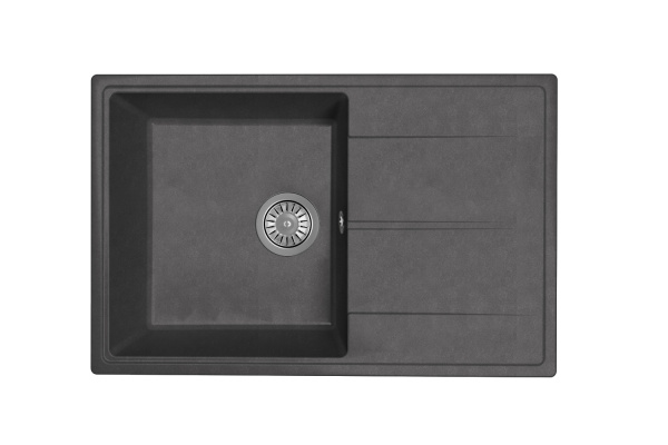 Мойка "Оливия" 740*480*180мм графит, б/сифона