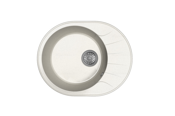 Мойка "Виола" 580*460*180мм белый, б/сифона