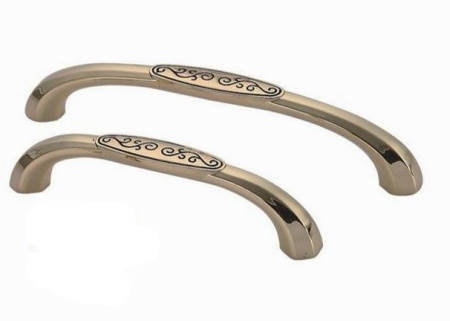 Ручка-скоба 443-128, белый/черный RIFF