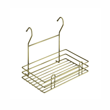 Корзина на рейлинг одинарная L275*W155*H240 античная бронза