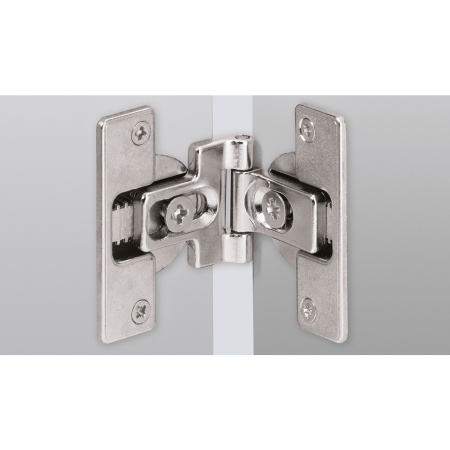 Петля средняя с возможностью регулировки смещения оси вращения под запрессовку