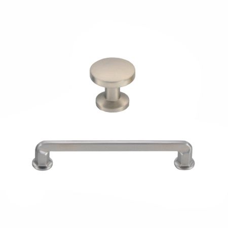 Ручка-скоба 521-128, матовый атласный никель