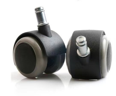 Колесо мебельное 50мм со штифтом M11*22 для офисных кресел,серое