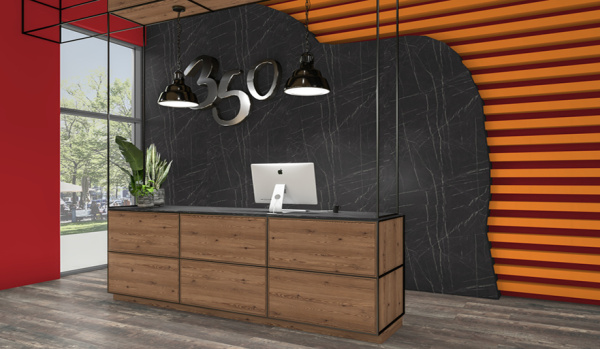 ЛДСП 2800*2070*16 Камень пьетра гриджиа черный