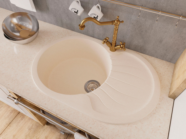 Мойка "Берта" 760*510*217мм базальт