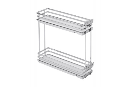 Корзина 2-х уровневая с боковым креплением MOVIX PRO 200мм, хром GTV