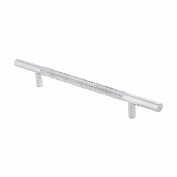 Ручка-рейлинг с рифлением 096-12-160, матовое серебро RIFF