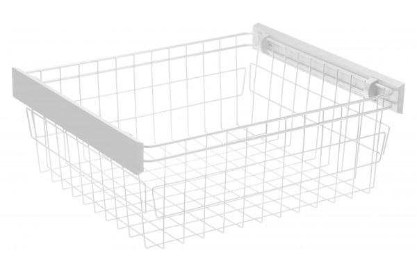 Корзина гардеробная для белья Smart 80см, без направляющих, белый GTV