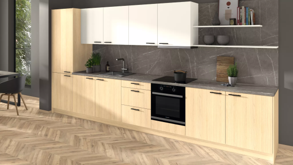 Столешница  4100*600*38 Камень пьетра гриджиа антрацит