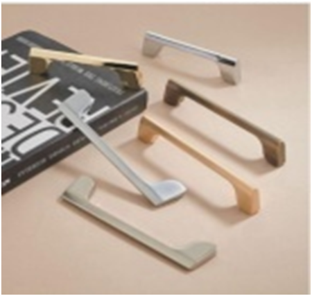 Ручка-скоба 550-128, шлиф. золото RIFF