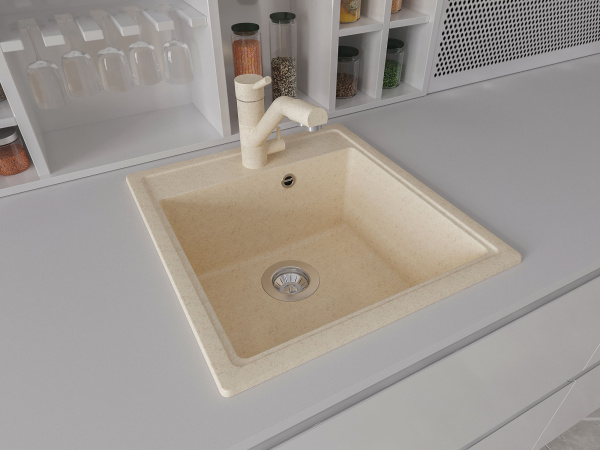 Мойка "Ника" 470*510*217мм белый