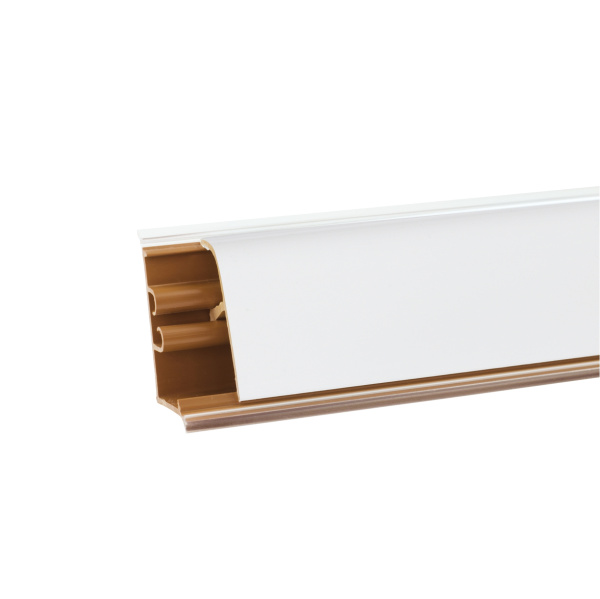 Плинтус LB38 Белый блеск 4,2м