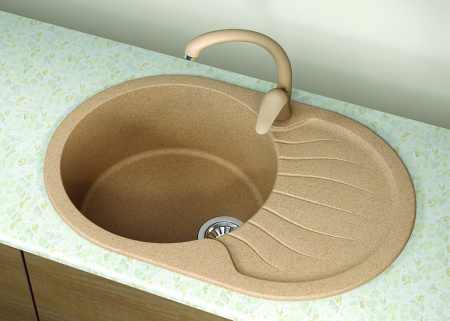 Мойка "Берта" 760*510*217мм базальт