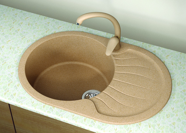 Мойка "Берта" 760*510*217мм базальт