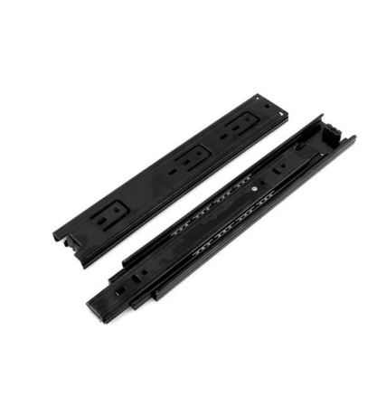 Направляющие шариковые с доводчиком 45*400*1,2 черные