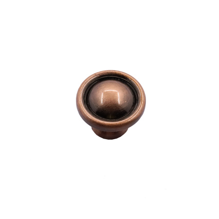 Ручка-кнопка 319, медь патина глянец