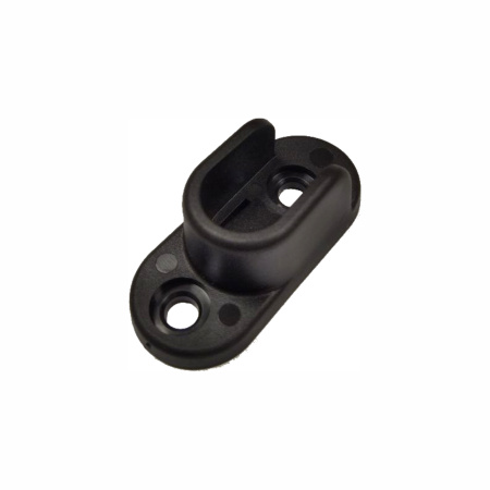 Штангодержатель пластиковый овальный, черный