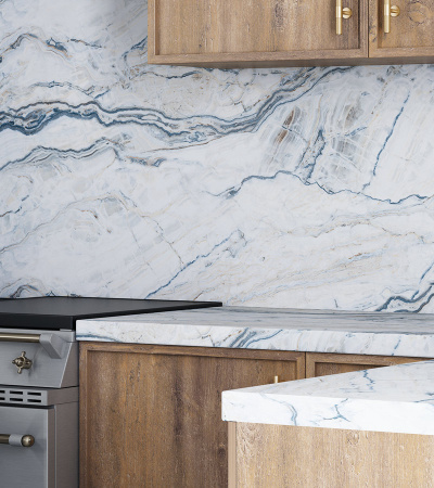 Столешница  4100*600*38 Мрамор капри