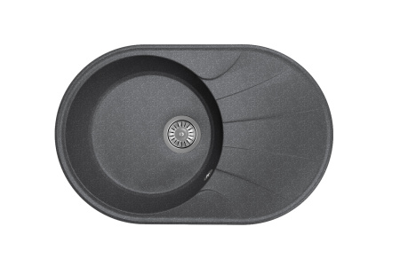 Мойка "Виола" 740*480*180мм черный. б/сифона