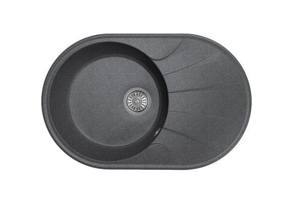 Мойка "Виола" 740*480*180мм черный. б/сифона