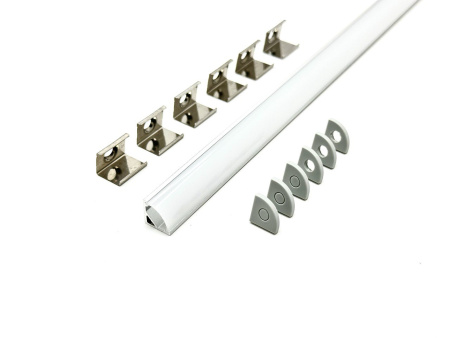 Профиль угловой для светодиодной ленты 5мм 1010 серебро/Sonnig/L=3m