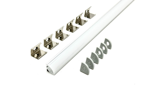 Профиль угловой для светодиодной ленты 5мм 1010 серебро/Sonnig/L=3m