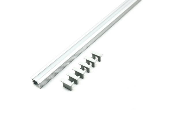 Профиль врезной для светодиодной ленты 5мм 1309 серебро/Sonnig/L=3m