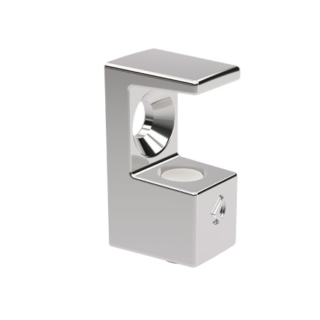 Стеклодержатель H=8мм, хром