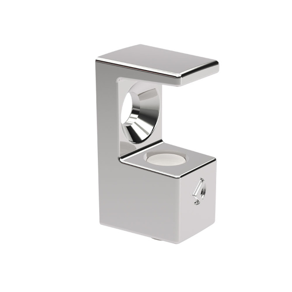 Стеклодержатель H=8мм, хром