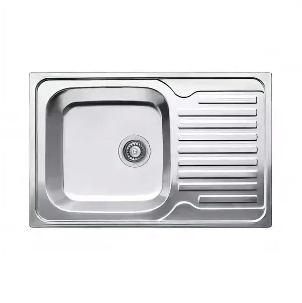 Мойка врезная 800*520*150мм /0,6/, глянцевая L